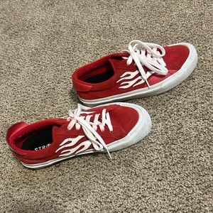 Straye red shoes, size 9
